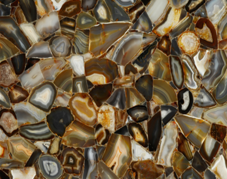 Imported Marble - Brown Agate - polished